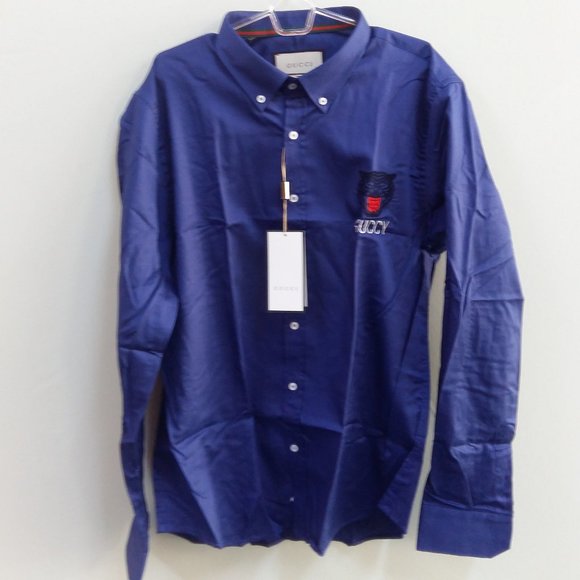 gucci blue tiger shirt